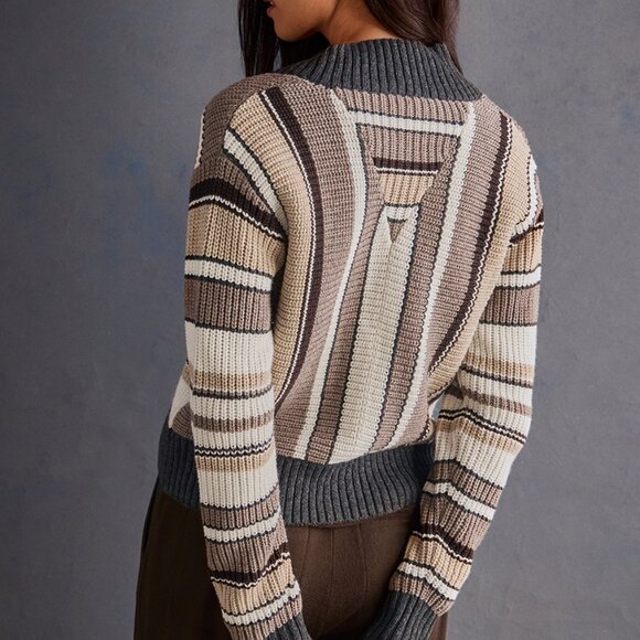 Cabi Cocoa Striped Cardigan - Picture 3 of 3